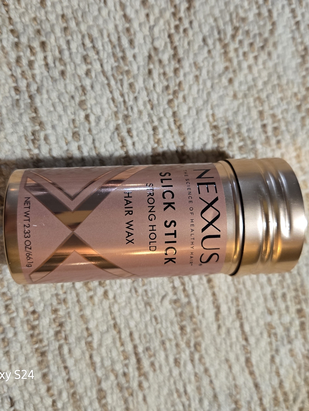 Nexxus Slick Stick Hair Wax - Rose Pink with Metallic Gold Cap